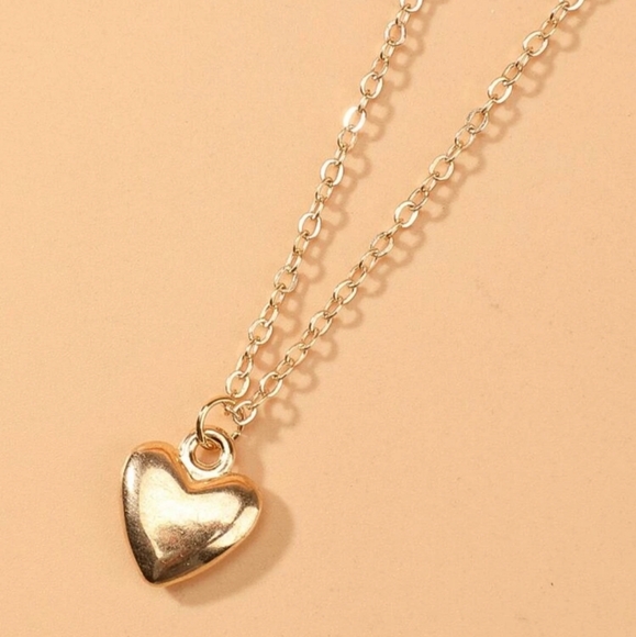 *Blaire* Heart Pendant Necklace - Picture 3 of 5